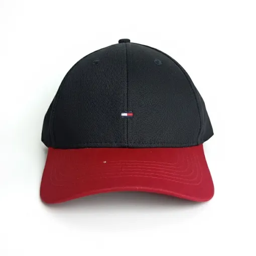Tommy Hilfiger Baseball Cap -Deep Black & Apple Red 